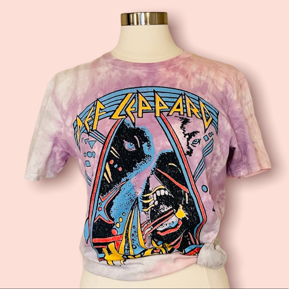 NWT Def Leppard Hysteria Tie Dye Graphic T-Shirt Sz L